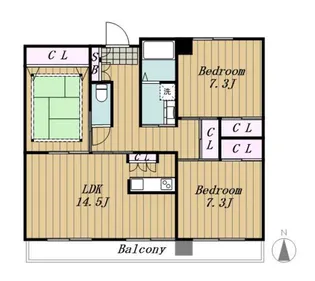 福島県郡山市開成4【マンション】の間取り