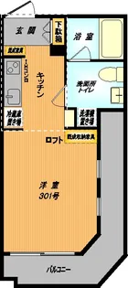 CREST【3階】の間取り