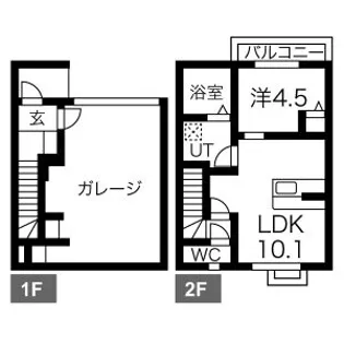 A’s GarageII・III【2階】の間取り