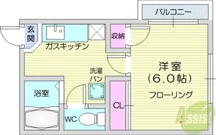 ハウスイレブン【3階】の間取り