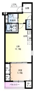フジパレス富田林【1階】の間取り