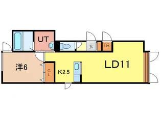ラテラII A棟【1階】の間取り
