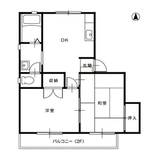 マイコート中須加【2階】の間取り