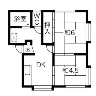 ロイヤルタウン紫竹II【2階】の間取り
