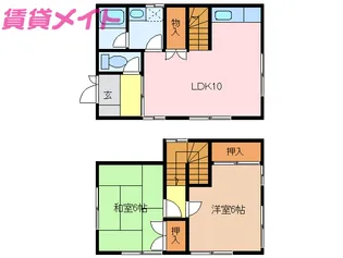 三重県伊勢市浦口3【一戸建】の間取り