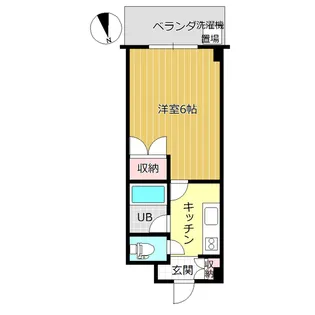 タウンズ大町【1階】の間取り