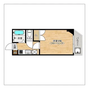コアメゾン大野【4階】の間取り