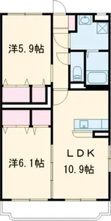 はなみずきII番館【1階】の間取り