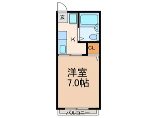 北岡ハイツ【2階】の間取り