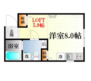 プリマ十六番館【2階】の間取り