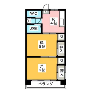 アミティエ伊勢【2階】の間取り