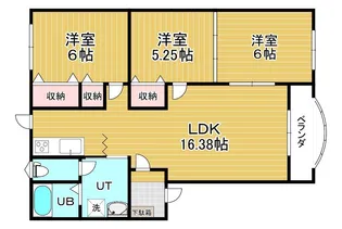 サニーフラットYOU【2階】の間取り