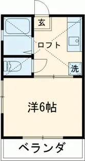 メゾン梶野【1階】の間取り