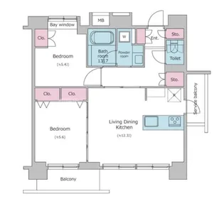 レジディア新宿イーストII【9階】の間取り