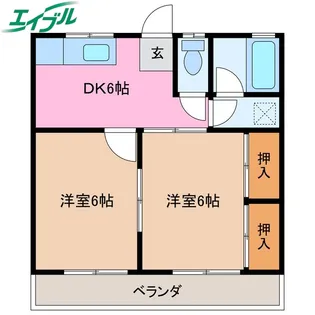 ハートランド垣鼻【2階】の間取り