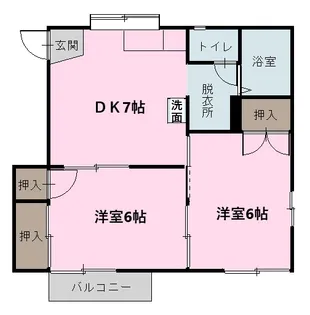 コーポ飯田【2階】の間取り