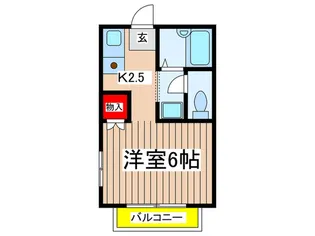 メゾン由利【1階】の間取り