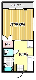 コーポ萩【2階】の間取り