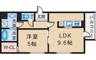 ブリリアンス【1階】の間取り