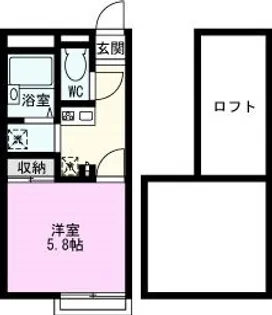 1Kの間取り画像