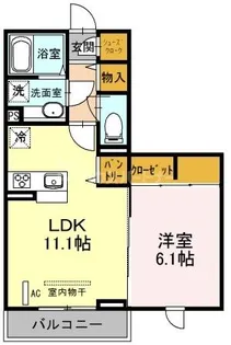 埼玉県さいたま市西区西大宮1【アパート】の間取り