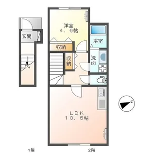 グランプラザ富沢3丁目【2階】の間取り