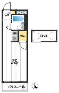 フォーラムセブン【2階】の間取り