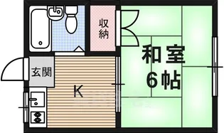 ハイツ一条2【1階】の間取り