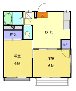 アブラヤハイツB【2階】の間取り