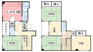 兵庫県西宮市鳴尾町5【マンション】の間取り