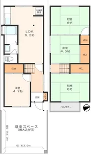 大阪府枚方市高野道1【一戸建】の間取り