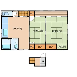 大分県大分市花高松1【一戸建】の間取り