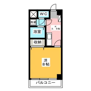 ユニバーサルシティ【3階】の間取り