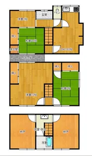 奈良県奈良市学園南2【一戸建】の間取り