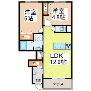 グランシティ【1階】の間取り