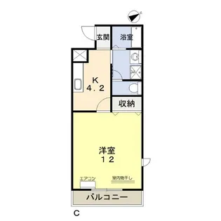 成和第6ビル【3階】の間取り