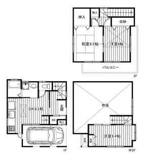 東京都練馬区北町8【一戸建】の間取り