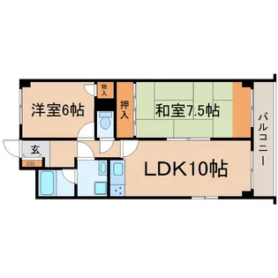 兵庫県尼崎市大庄西町1【マンション】の間取り