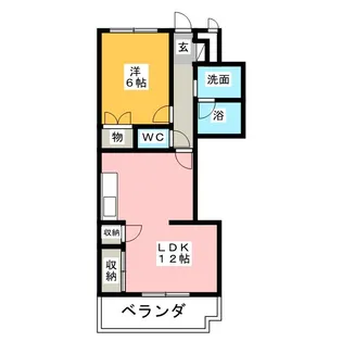 エクセル伏屋【2階】の間取り