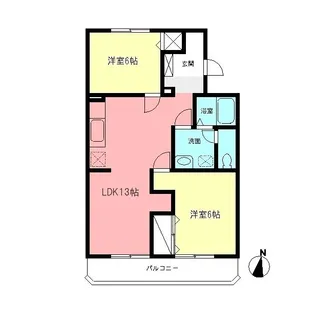 シャトレー水村【4階】の間取り