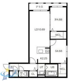 BPRレジデンス二十四軒【1階】の間取り