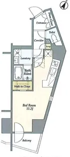 リテラス渋谷笹塚【13階】の間取り