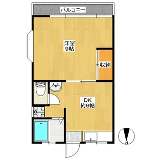 ハイツコウチII【1階】の間取り