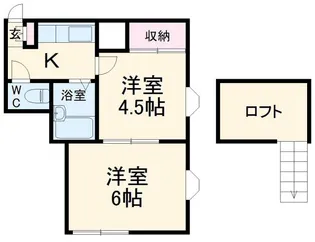 リーフコート江戸川台A棟【1階】の間取り