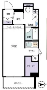 ステージファースト明大前アジールコート【7階】の間取り