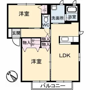 シャーメゾン岩鼻【1階】の間取り