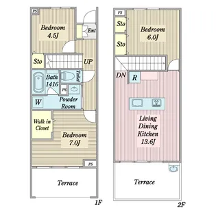 東京都町田市金森東1【一戸建】の間取り