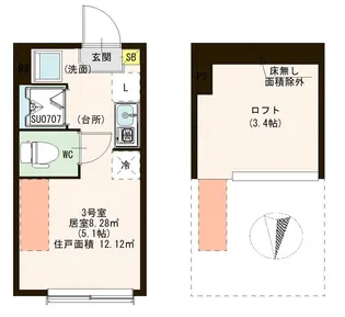 セントプレシャス綾瀬【1階】の間取り