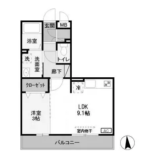 埼玉県本庄市駅南2【アパート】の間取り
