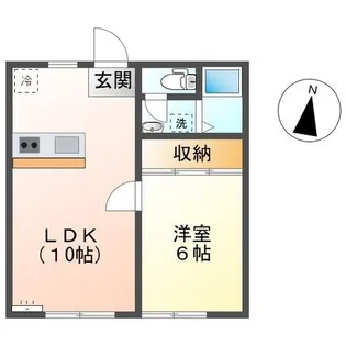 エクセレントハイツ【1階】の間取り